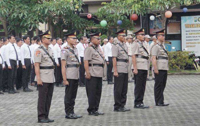 Sertijab, 4 Pejabat Polresta Sidoarjo Dirotasi