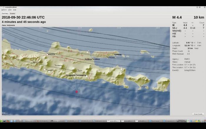 Gempa 4,4 Magnitudo Guncang Blitar