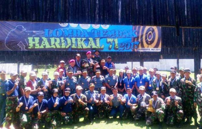 Atlet Menembak Koarmatim Raih Juara dalam Rangka Hardikal ke-71