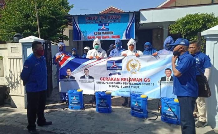 Ikut Cegah Covid-19, Relawan GS Gelar Bakti Sosial di Kota Madiun