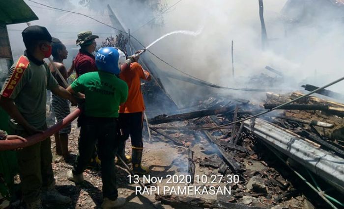 Ditinggal Kosong, Rumah di Balaikambang Pamekasan Ludes Dilalap Si Jago Merah