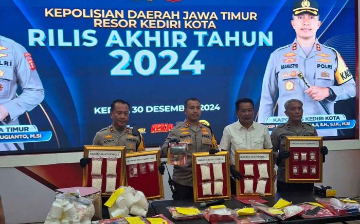 Penanganan Kasus Narkoba di Kota Kediri Naik Selama 2024