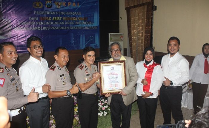 Dinilai Berhasil Ungkap Kejahatan pada Anak, Kapolres Pasuruan Terima Penghargaan