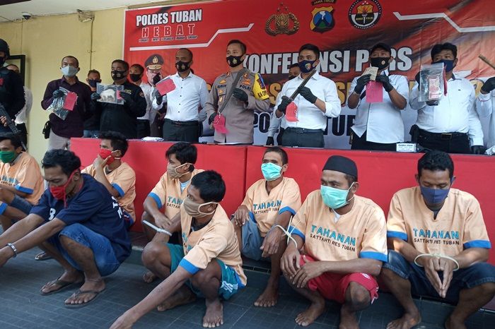 ​Gelar Operasi 12 Hari, Polisi Sikat 16 Pelaku Kriminal di Tuban