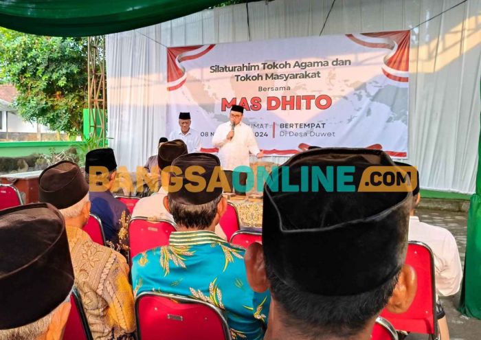 Tokoh Agama dan Masyarakat di Desa Duwet Deklarasikan Dukung Dhito-Dewi di Pilbup Kediri 2024