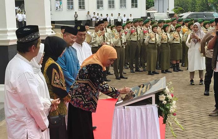 Wali Kota Kediri Dampingi Gubernur Jatim Resmikan Masjid dan Auditorium SMAN 5 Taruna Brawijaya