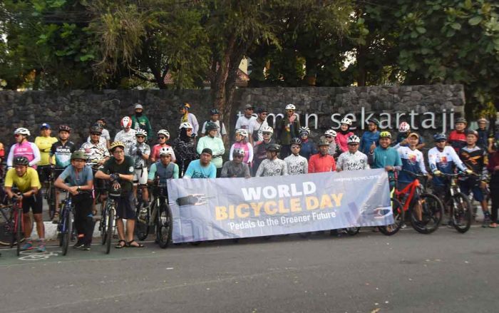 Ikut Gowes Rodalink, Pj Wali Kota Kediri: Jadikan Bersepeda Sebagai Kebutuhan Transportasi