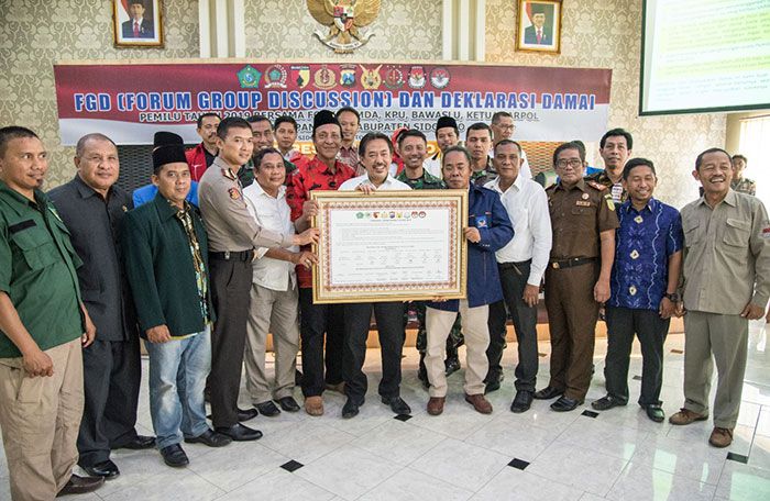 Semua Pihak Sepakat Ciptakan Situasi Aman dan Kondusif di Sidoarjo, Jelang Pemilu 2019