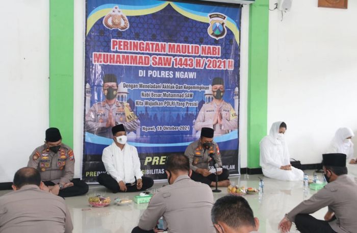 Polres Ngawi Peringati Maulid Nabi Muhammad SAW Secara Sederhana