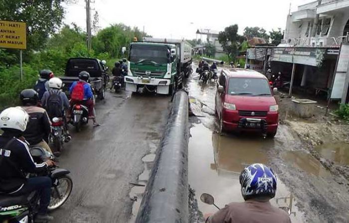 Jalur Pantura Rusak, Proyek Pemasangan Pipa Gas PGN Dihentikan