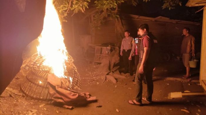 Polsek Balongbendo Sidoarjo Sisir Lokasi Dugaan Sabung Ayam di Desa Kemangsen