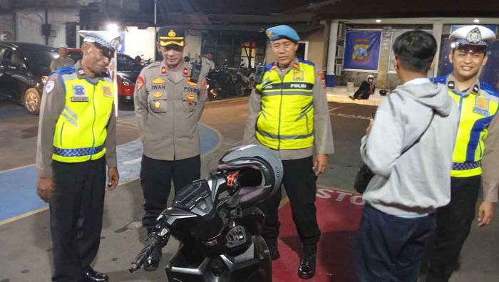 Gelar Razia KRYD, Polres Kediri Kota Tegakkan Disiplin Lalu Lintas dan Jaga Kamtibmas