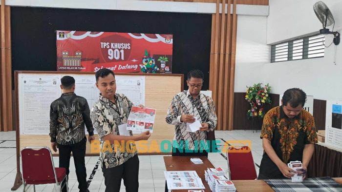 Khofifah-Emil Unggul di TPS Lapas Tuban, Selisih Tipis dengan Risma-Gus Hans