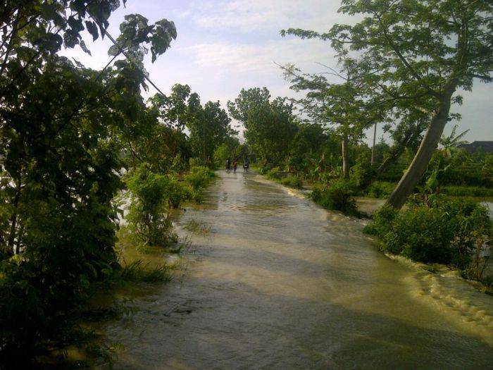 Tanggul Sungai Jebol, 3 Desa di Lamongan Terendam Banjir