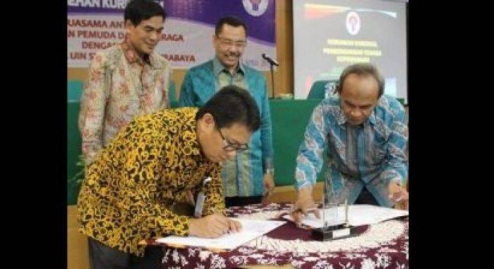 Kemenpora dan Pasca Sarjana UINSA Teken Kerjasama