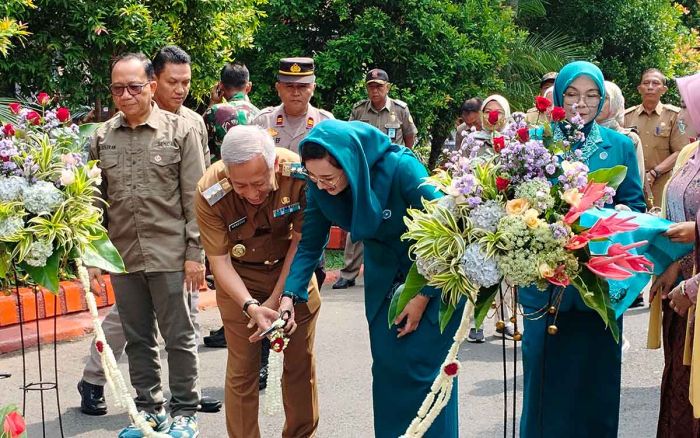 Pj Bupati Nganjuk Bahas Ketahanan Pangan di Peringatan HKG PKK ke-52