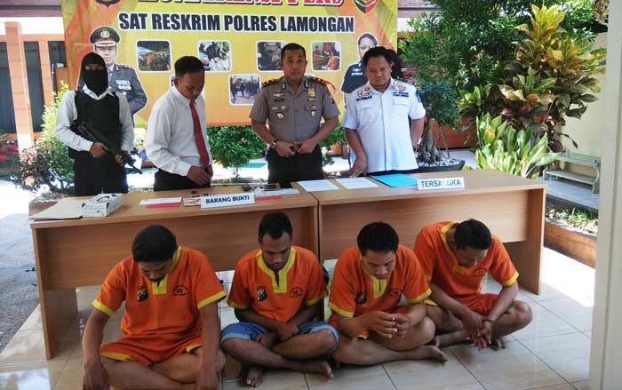 Polres Lamongan Ringkus 4 Pelaku Pemerasan, Ngaku Wartawan dan LSM