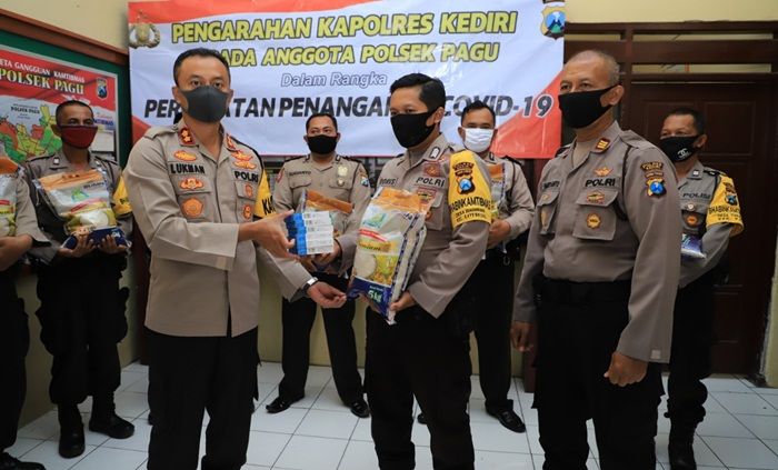 Pastikan Kesiapan Anggota Hadapi Pandemi, Kapolres Kediri Kunjungi Polsek-polsek