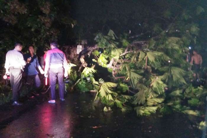 Puting Beliung Sapu Belasan Rumah di Desa Gentong Ngawi