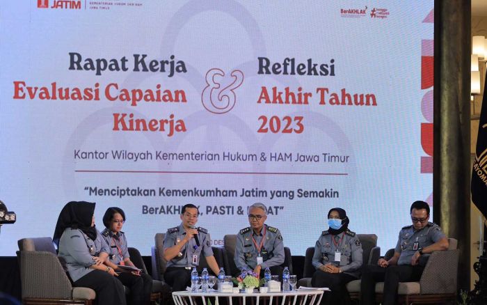 Jelang Akhir Tahun, Kanwil Kemenkumham Jatim Gelar Raker Evaluasi Capaian Kinerja 2023