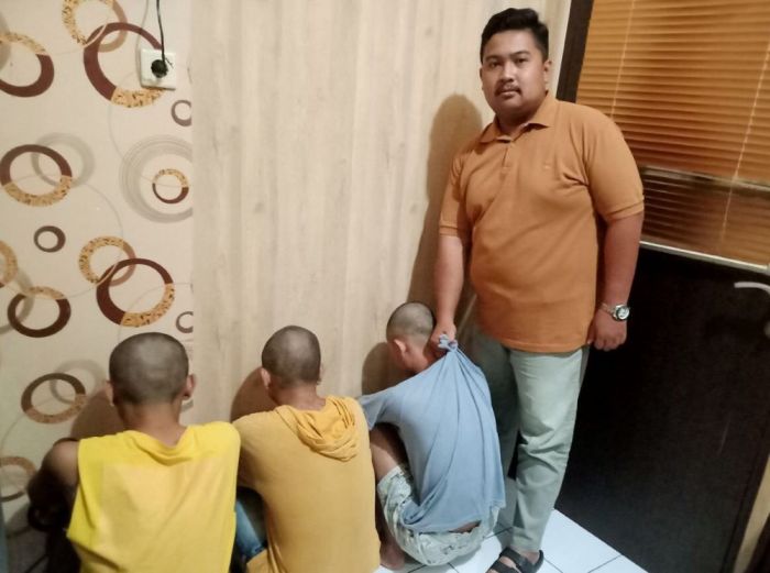 Polsek Gubeng Bekuk 3 Residivis yang Curi Motor di Pucang Jajar Surabaya