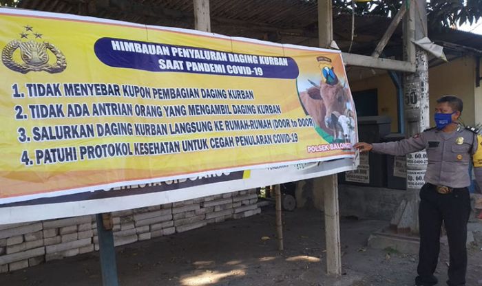 ​Jelang Idul Adha, Polresta Sidoarjo Sebar Imbauan Penyaluran Daging Kurban Door to Door