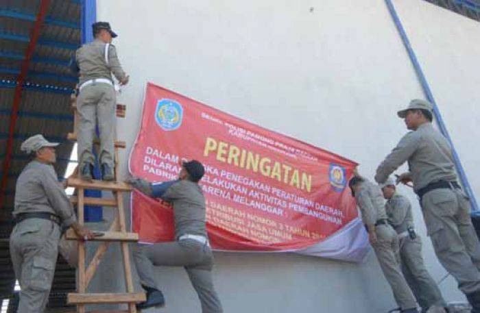 Belum Ber-IMB, Proyek Pabrik di Nganjuk Disegel