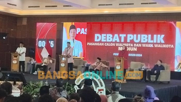 KPU Gelar Debat Paslon Perdana Pilwali Kota Madiun