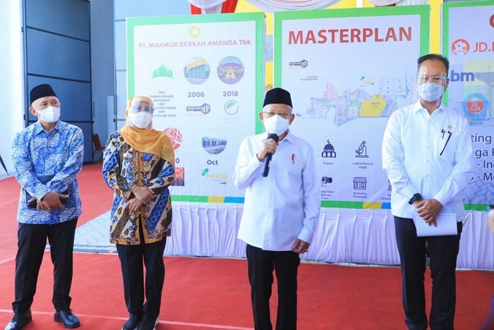 Dampingi Wapres Tinjau KIH Sidoarjo, Khofifah: Bisa Jadi Support Sistem Industri Halal di Indonesia