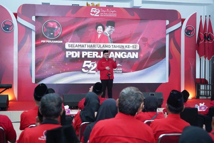 Hadir di Acara HUT PDIP ke-52, Mas Dhito Ajak Kader untuk Menguatkan Tiga Pilar