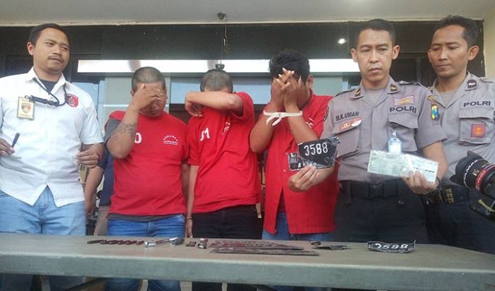 Kerap Beraksi di Demak dan Dukuh Kupang, Tiga Maling Motor Diringkus