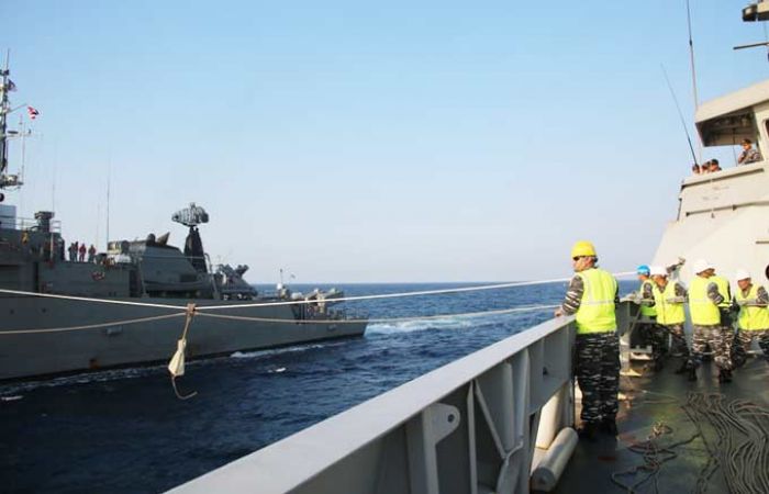 TNI AL dan RTN Laksanakan Latihan RAS di Laut Jawa