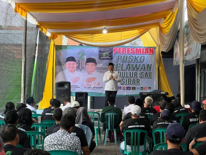 Relawan Sibar Dirikan Posko dan Deklarasi Dukung Paslon SAE di Pilbup Sidoarjo