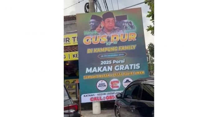 Haul ke-16 Gus Dur, Kampung Family Resto Sediakan 2.025 Porsi Gratis