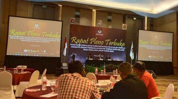 KPU Kota Malang Tetapkan Perolehan Kursi Partai Politik dan 45 Anggota DPRD Terpilih 