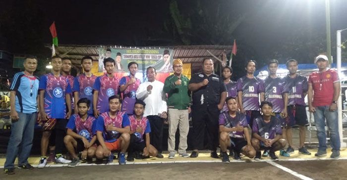 Peduli Dunia Olahraga, PKB Sidoarjo Dukung Turnamen Voli di Kedungrejo