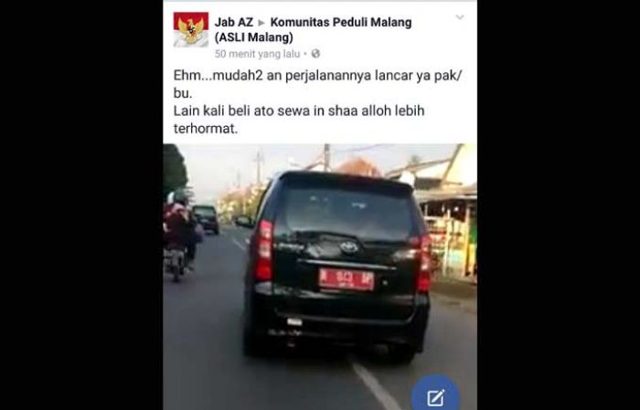 Abaikan Imbauan Wali Kota, Sejumlah PNS di Malang Masih Nekat Mudik Pakai Mobil Dinas