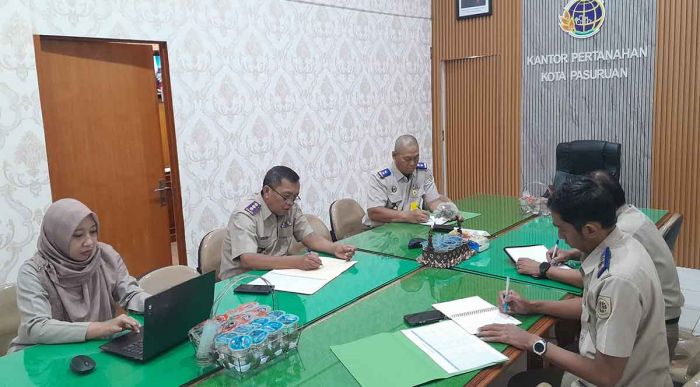 Kantah Kota Pasuruan Dukung Monev Program Strategis Nasional  Kanwil BPN Jatim