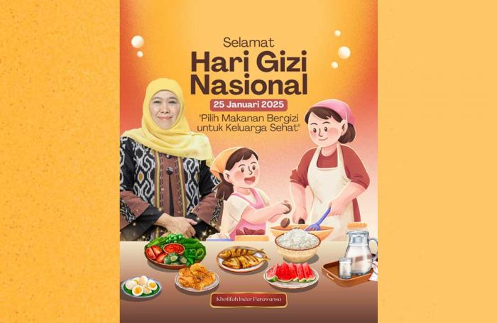 Peringati Hari Gizi Nasional, Khofifah Tekankan Pentingnya Mengkonsumsi Makanan Bergizi Seimbang