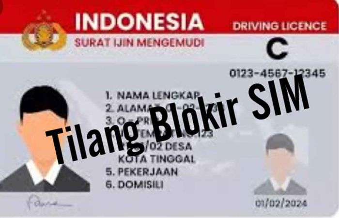 Awas! Jika Anda Tertilang, SIM akan Diblokir