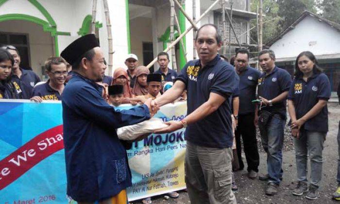 PWI Mojokerto Baksos Peringati HPN, Kumpulkan Dana Bantu Anak Yatim di Tiga LKSA