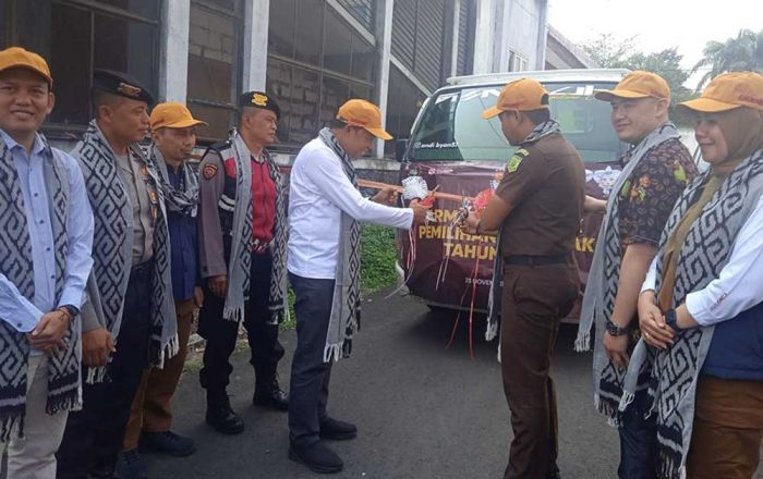 Jelang Pilkada Serentak 2024, KPU Kota Batu Gelar Apel Distribusi Logistik