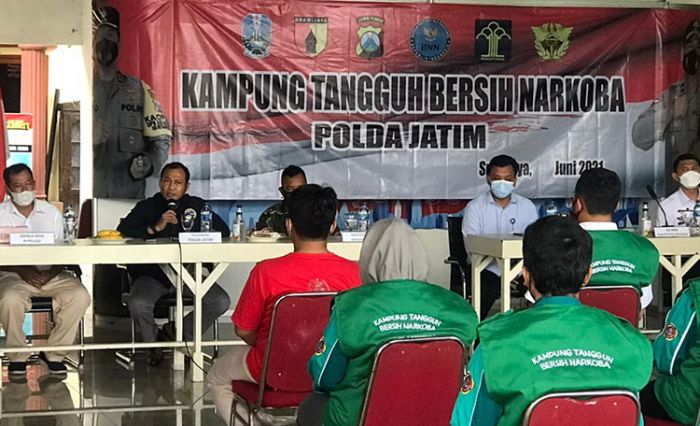 Ditresnarkoba Polda Jatim Resmikan Kampung Tangguh Bersih Narkoba di Sidoarjo