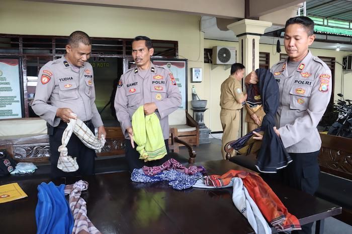 Polres Mojokerto Kota Amankan Belasan Remaja yang Terlibat Perang Sarung