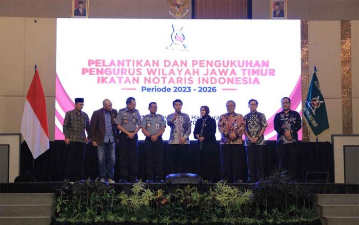 Ini Pesan Kepala Kanwil Kemenkumham Jatim saat Hadiri Pengukuhan Pengurus Ikatan Notaris Indonesia