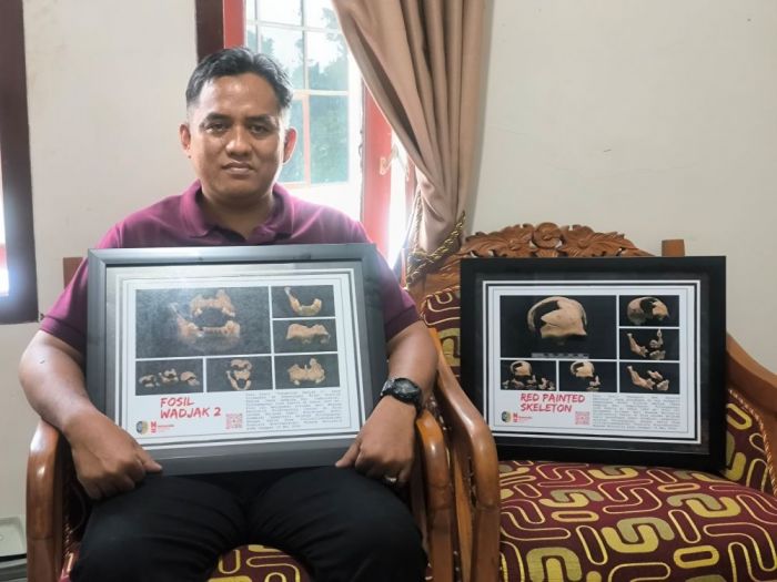 Misteri ‘Red Painted Skeleton’ Tulungagung Terungkap, Fosilnya Disimpan di Belanda