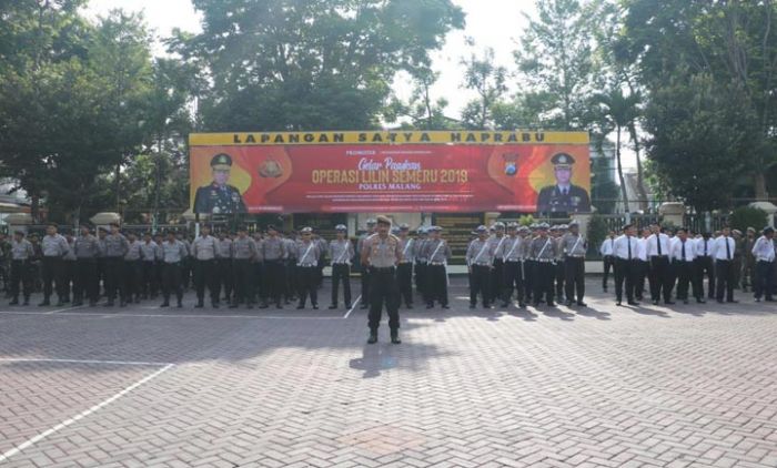 Polres Malang Gelar Pasukan Operasi Lilin Semeru 2019