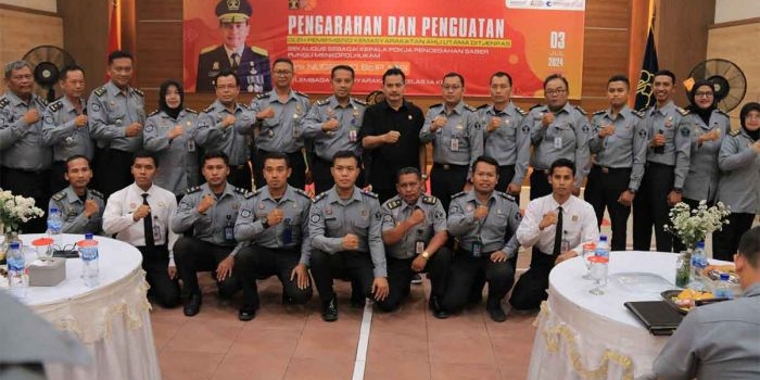 PK Ahli Utama Ditjenpas, Nugroho, bersama Kepala UPT se-Korwil Kediri dan jajaran. Foto: Ist