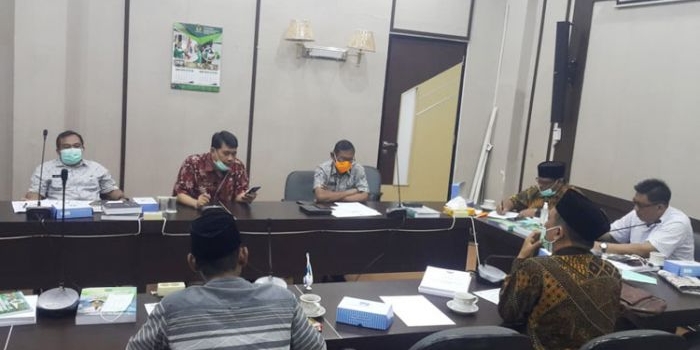 Rapat Komisi IV DPRD Pasuruan dengan Satgas Penanganan Covid-19.