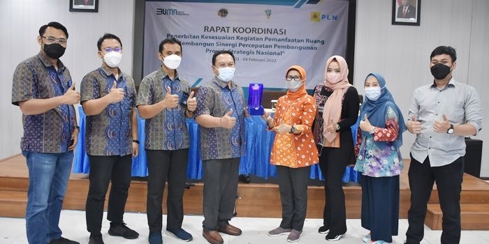 PLN dan Kementerian ATR/BPN dalam giat koordinasi awal Februari 2022.